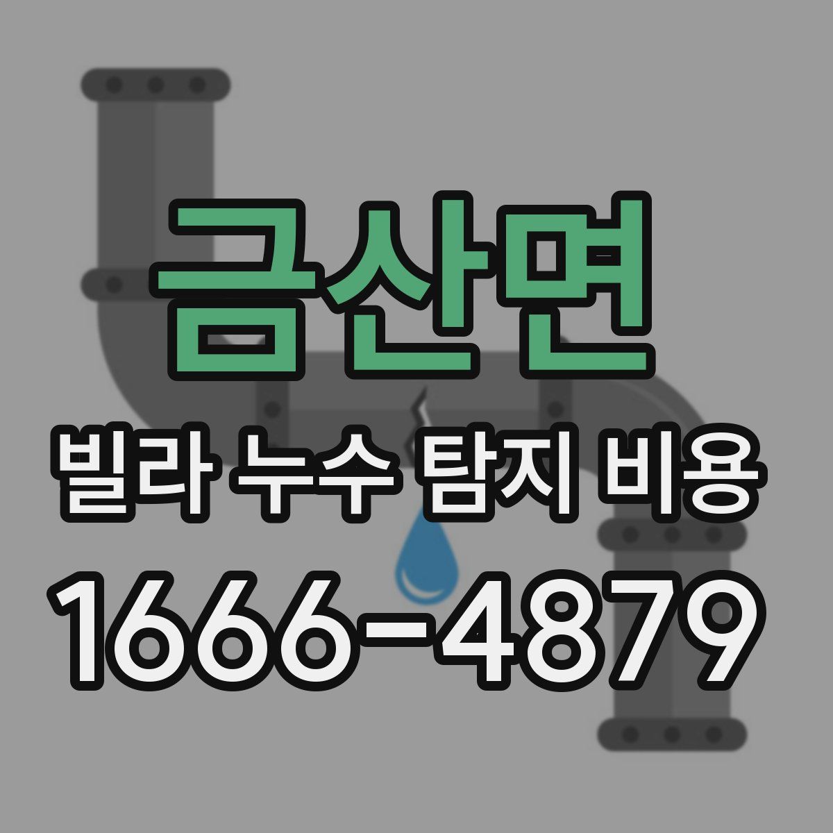 금산면 빌라 누수 탐지 비용