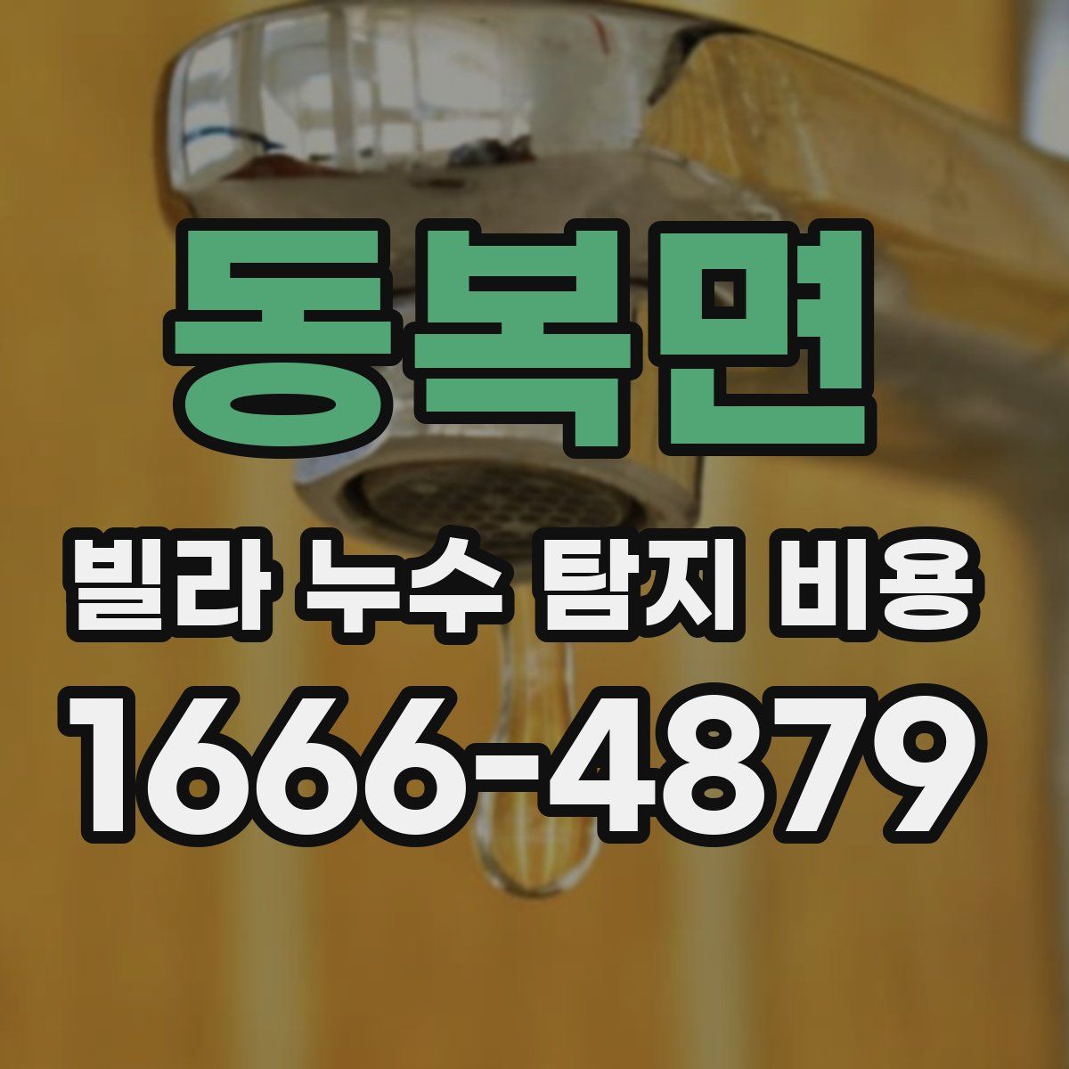 동복면 빌라 누수 탐지 비용
