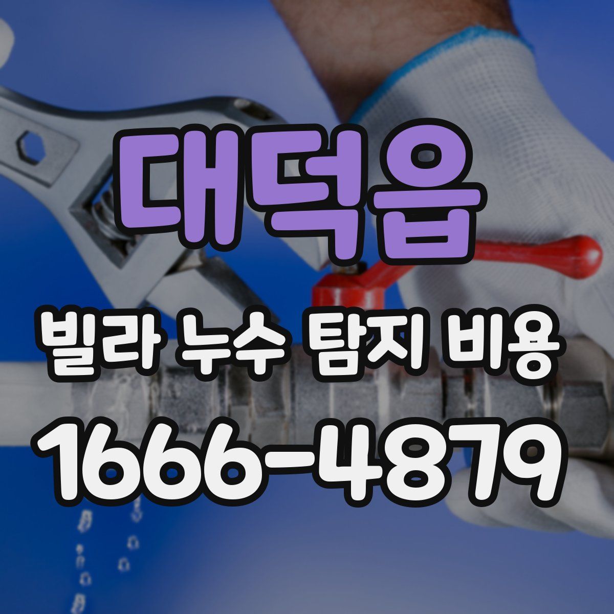 대덕읍 빌라 누수 탐지 비용