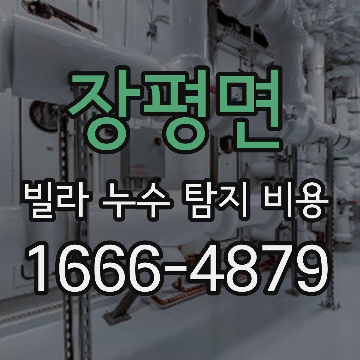 장평면 빌라 누수 탐지 비용