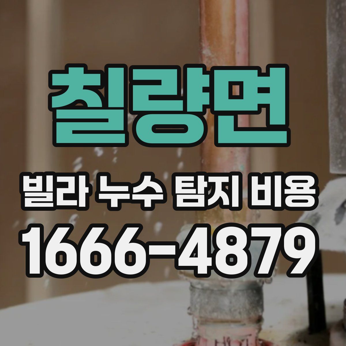 칠량면 빌라 누수 탐지 비용