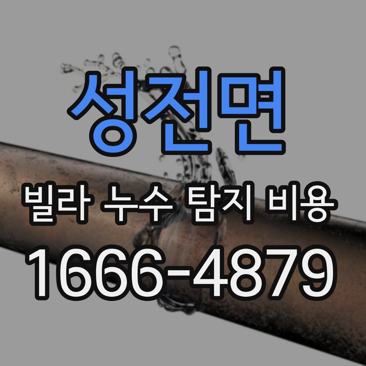 성전면 빌라 누수 탐지 비용