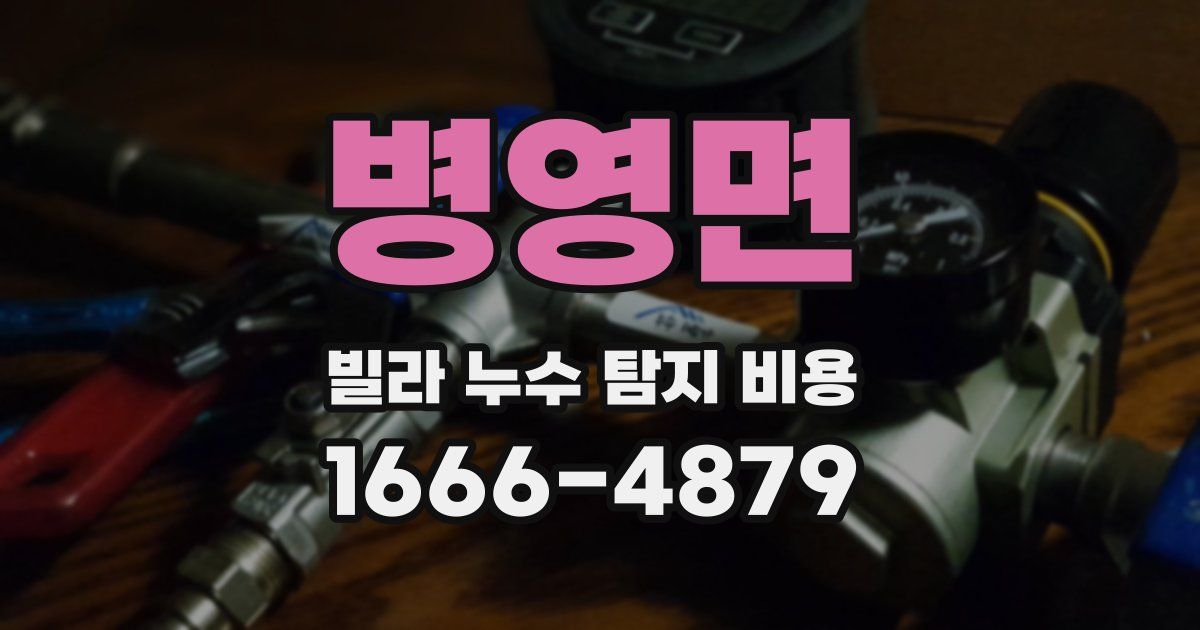 병영면 빌라 누수 탐지 비용