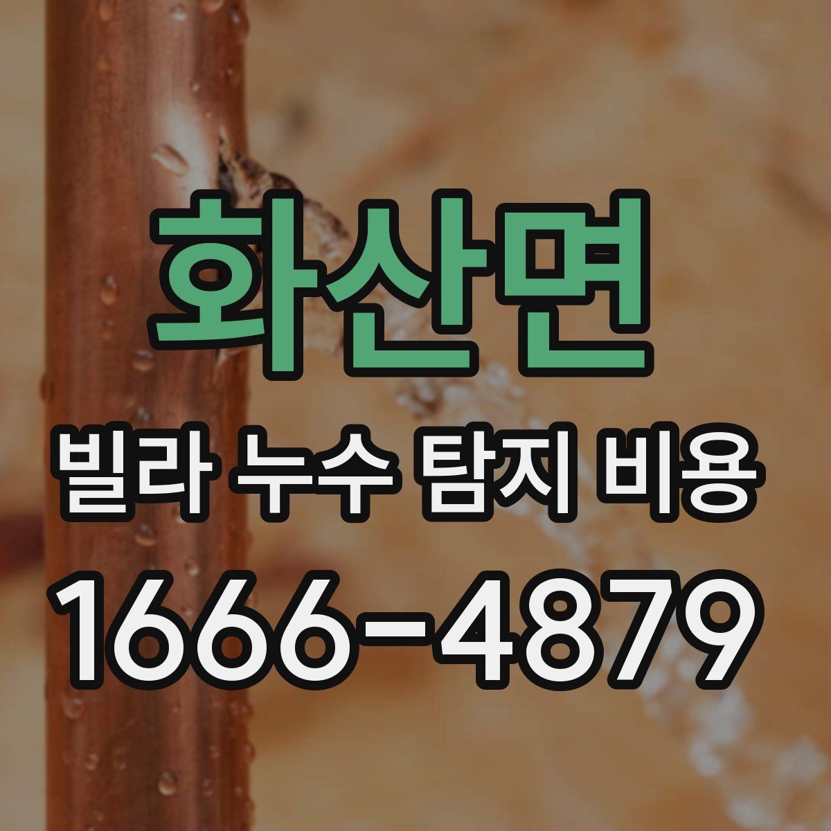 화산면 빌라 누수 탐지 비용
