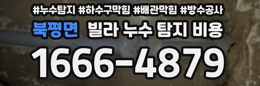 북평면 빌라 누수 탐지 비용