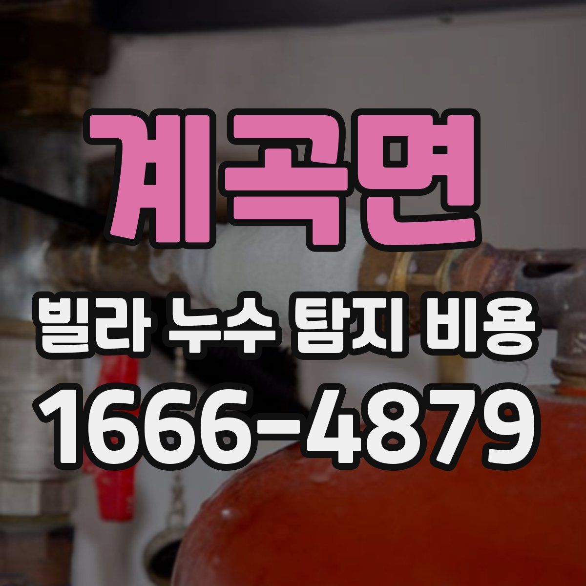 계곡면 빌라 누수 탐지 비용