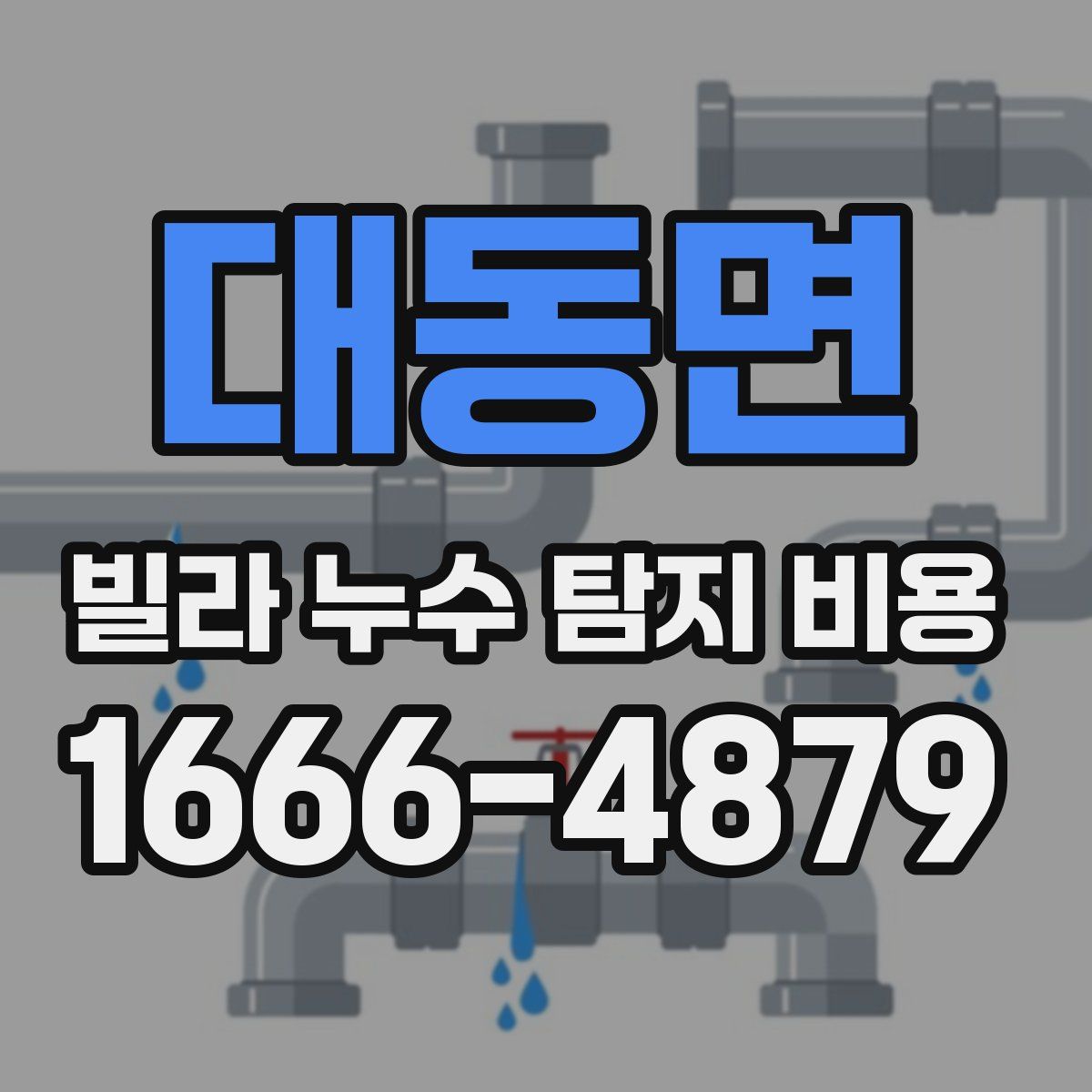 대동면 빌라 누수 탐지 비용