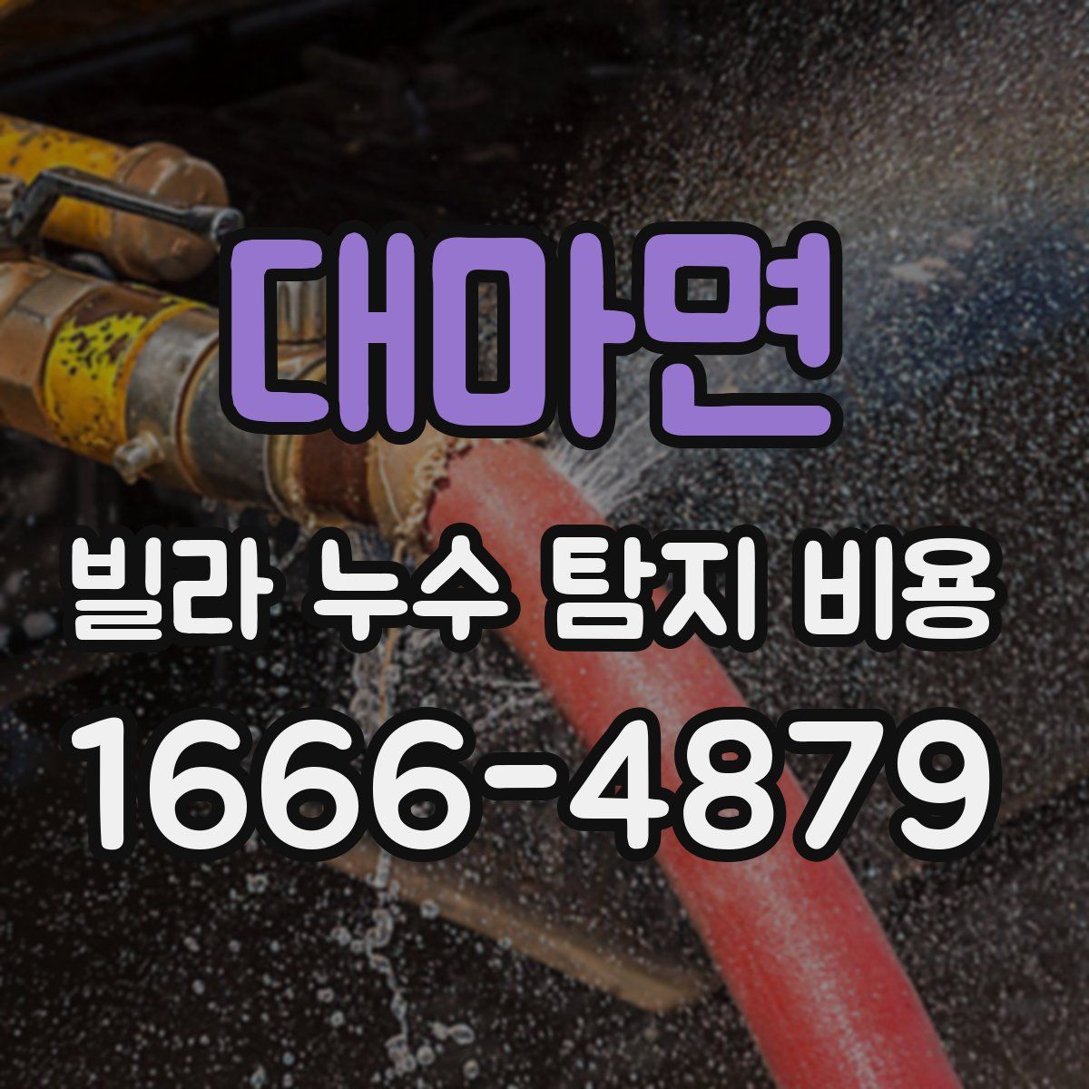 대마면 빌라 누수 탐지 비용