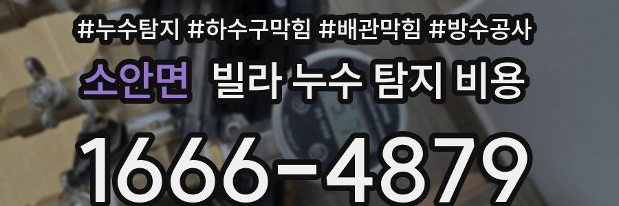 소안면 빌라 누수 탐지 비용