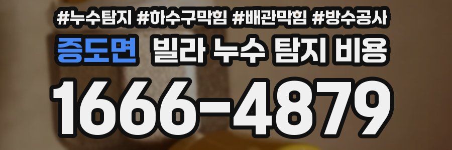 증도면 빌라 누수 탐지 비용