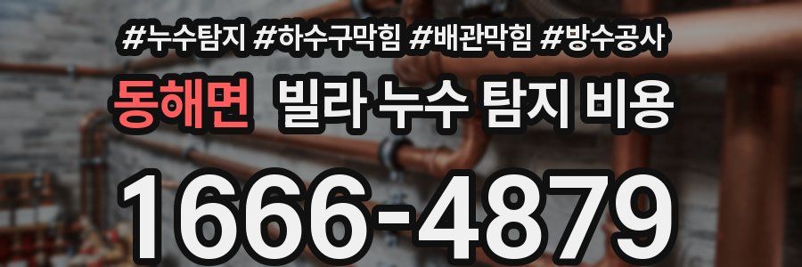 동해면 빌라 누수 탐지 비용