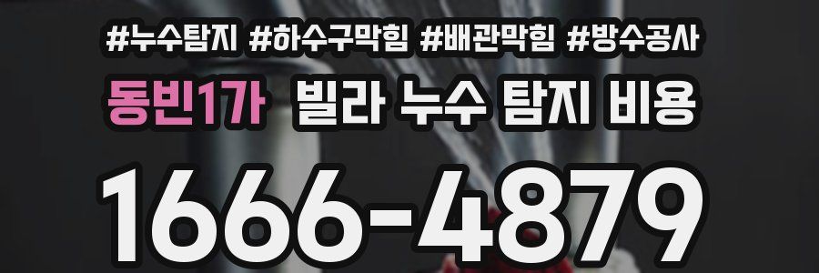 동빈1가 빌라 누수 탐지 비용