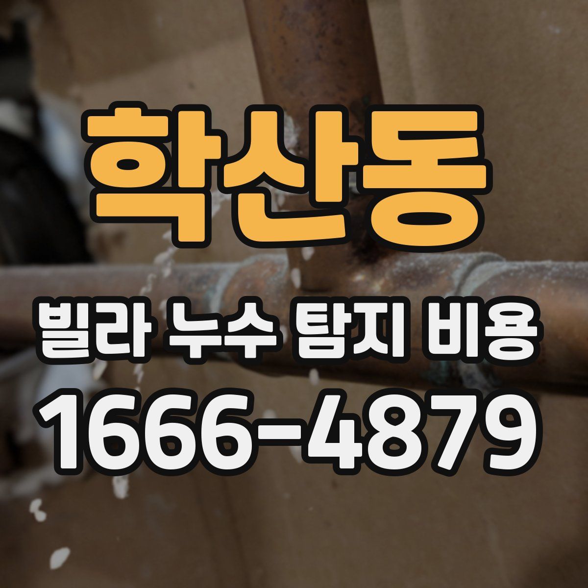학산동 빌라 누수 탐지 비용