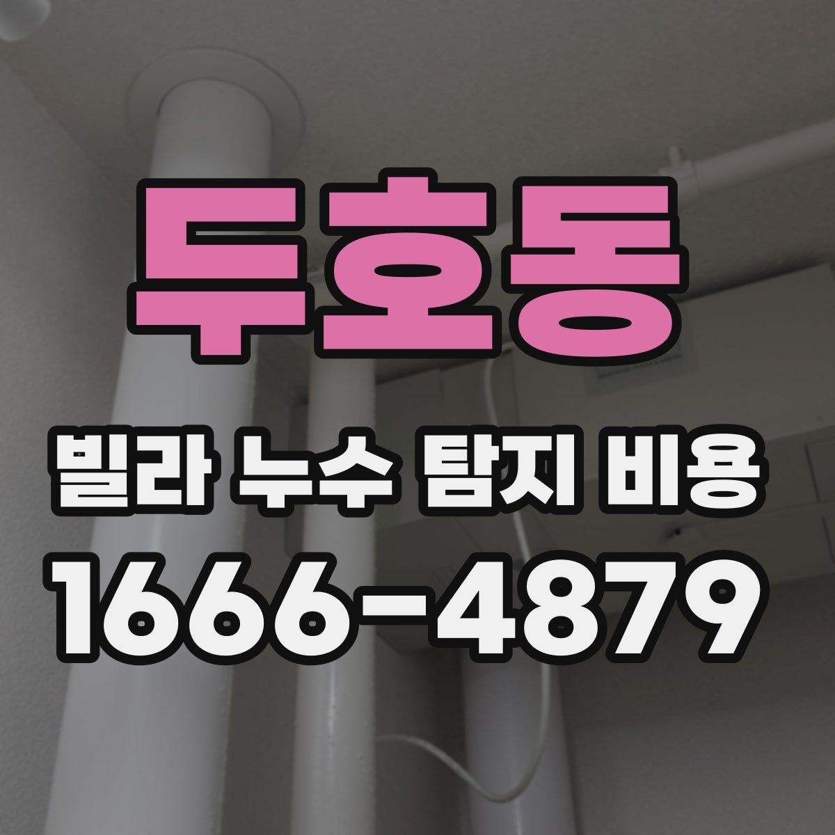 두호동 빌라 누수 탐지 비용