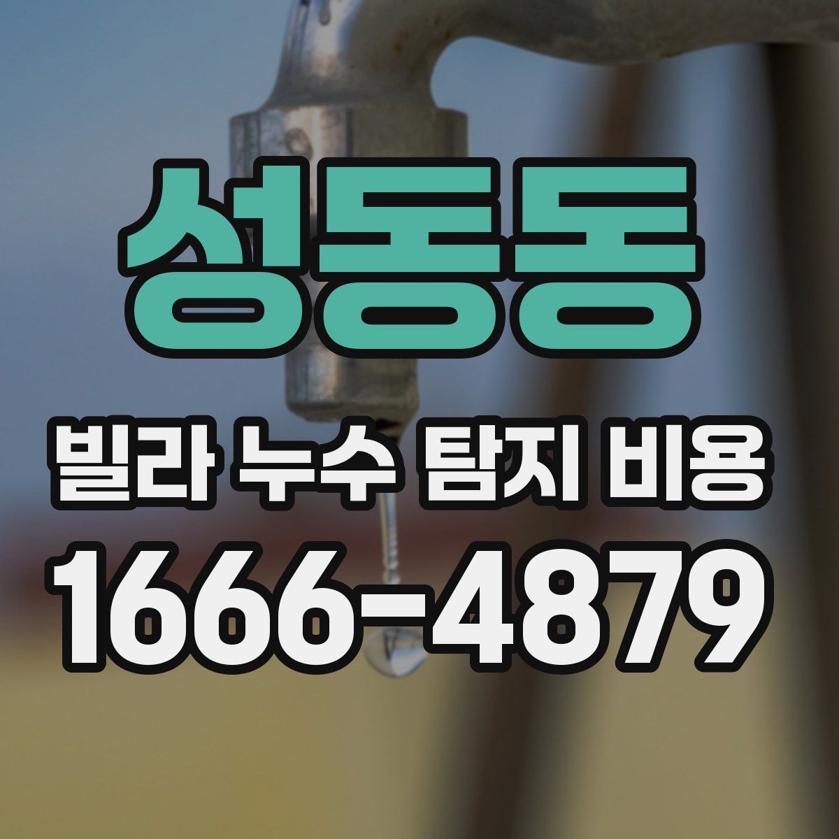 성동동 빌라 누수 탐지 비용