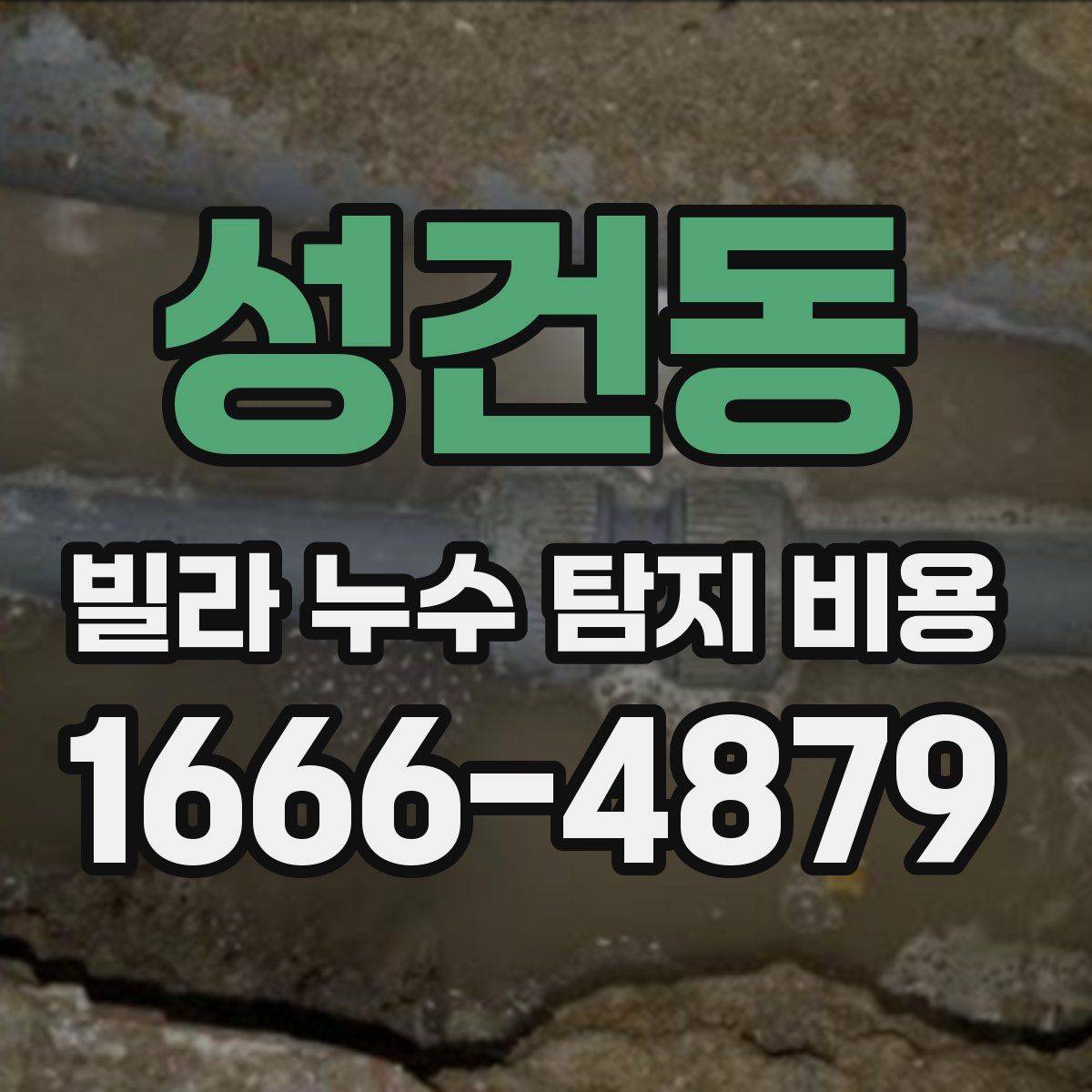 성건동 빌라 누수 탐지 비용