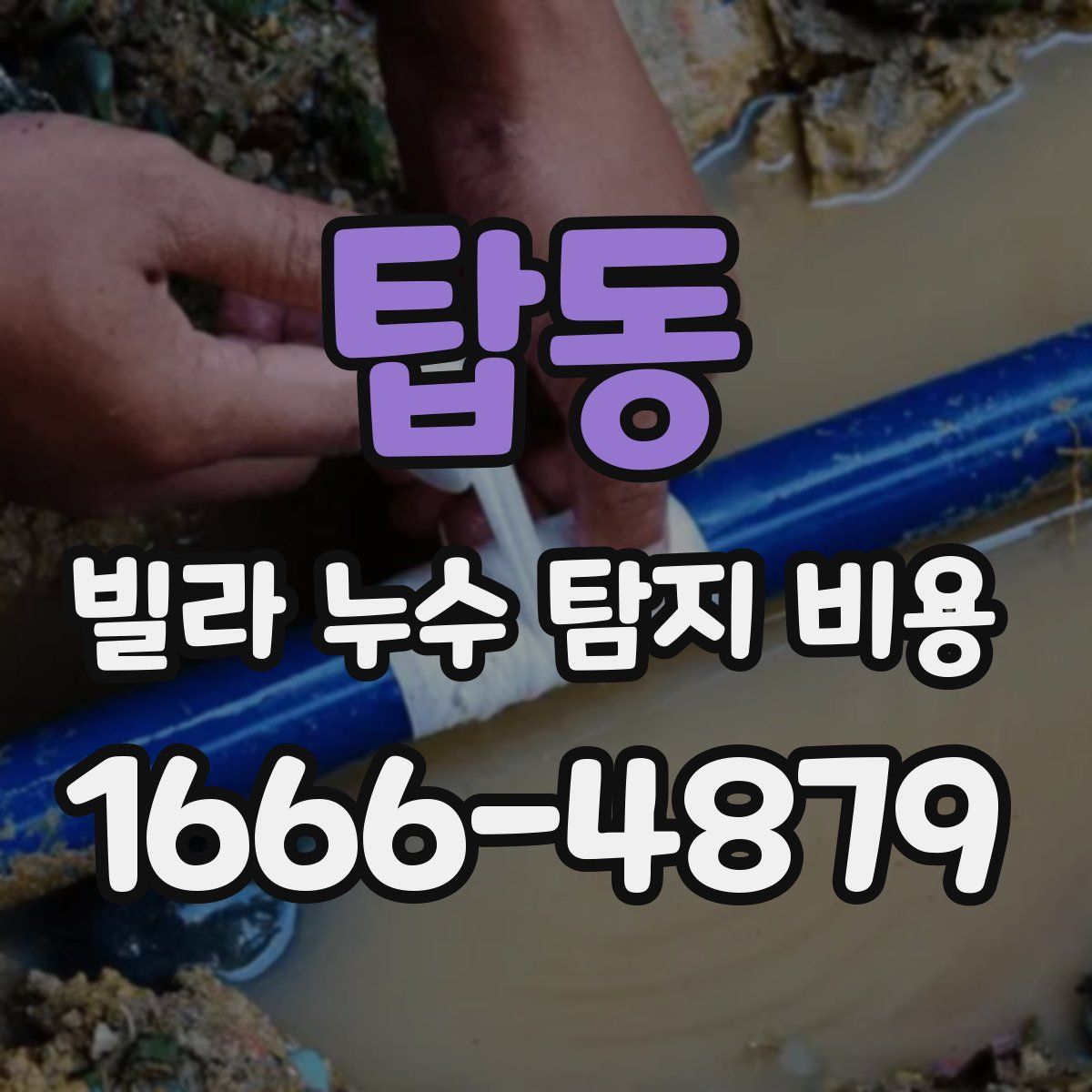 탑동 빌라 누수 탐지 비용