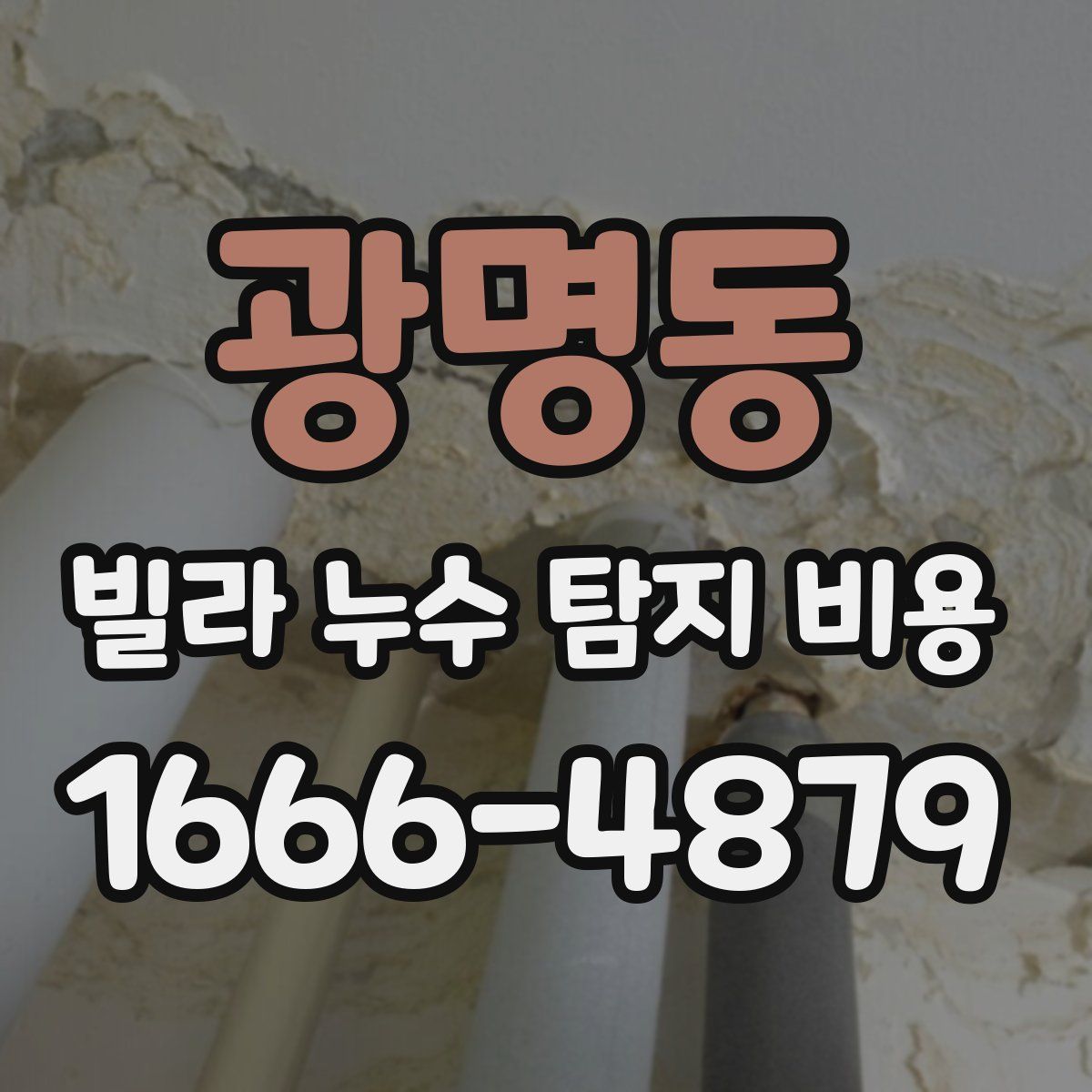 광명동 빌라 누수 탐지 비용