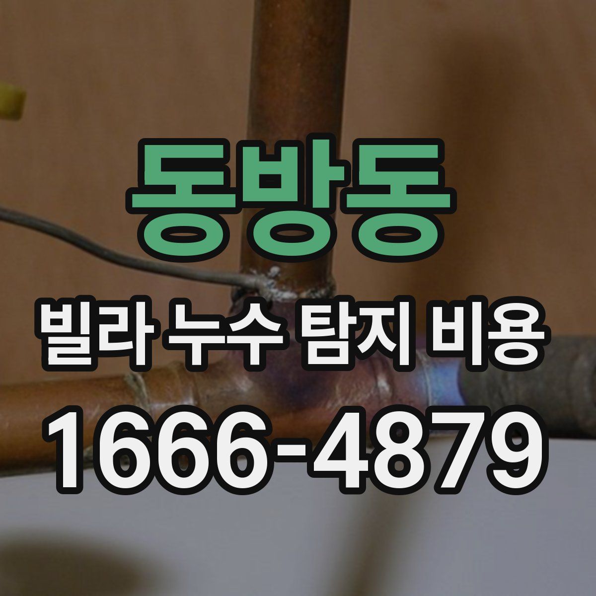 동방동 빌라 누수 탐지 비용