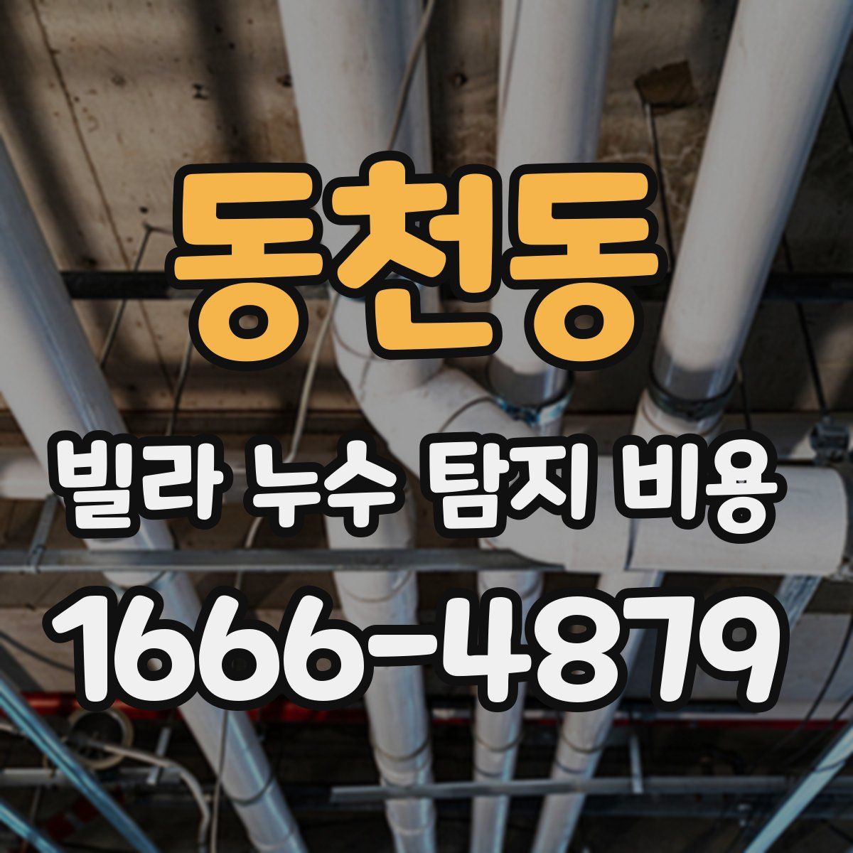 동천동 빌라 누수 탐지 비용