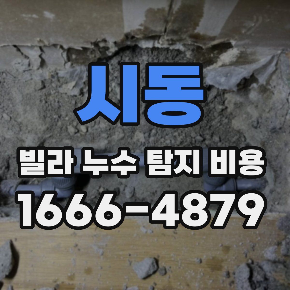 시동 빌라 누수 탐지 비용