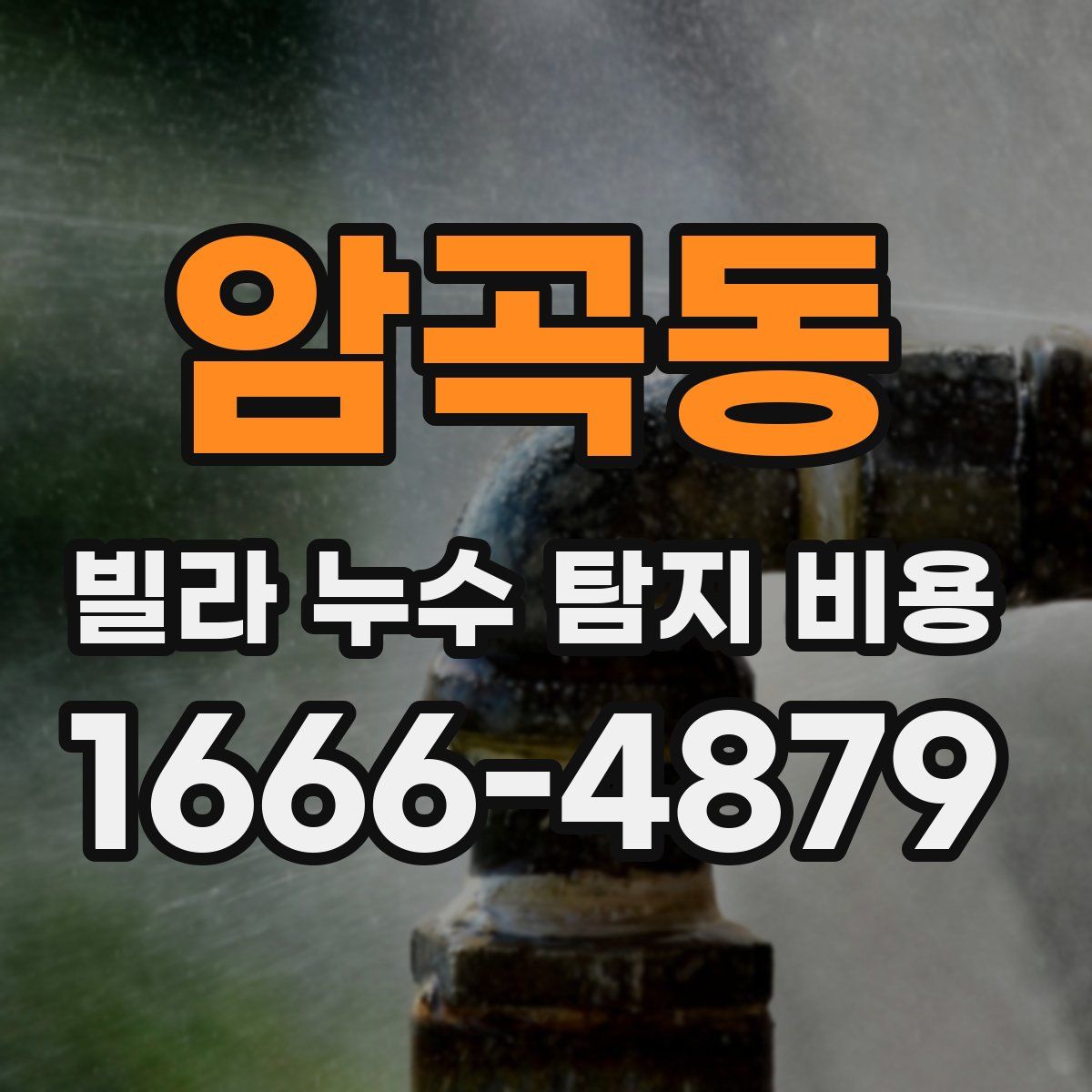 암곡동 빌라 누수 탐지 비용