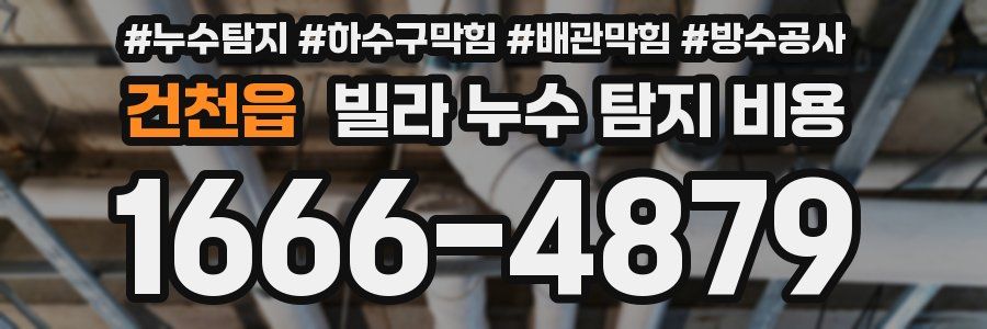 건천읍 빌라 누수 탐지 비용