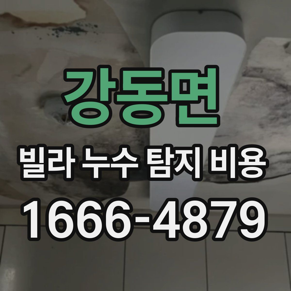 강동면 빌라 누수 탐지 비용
