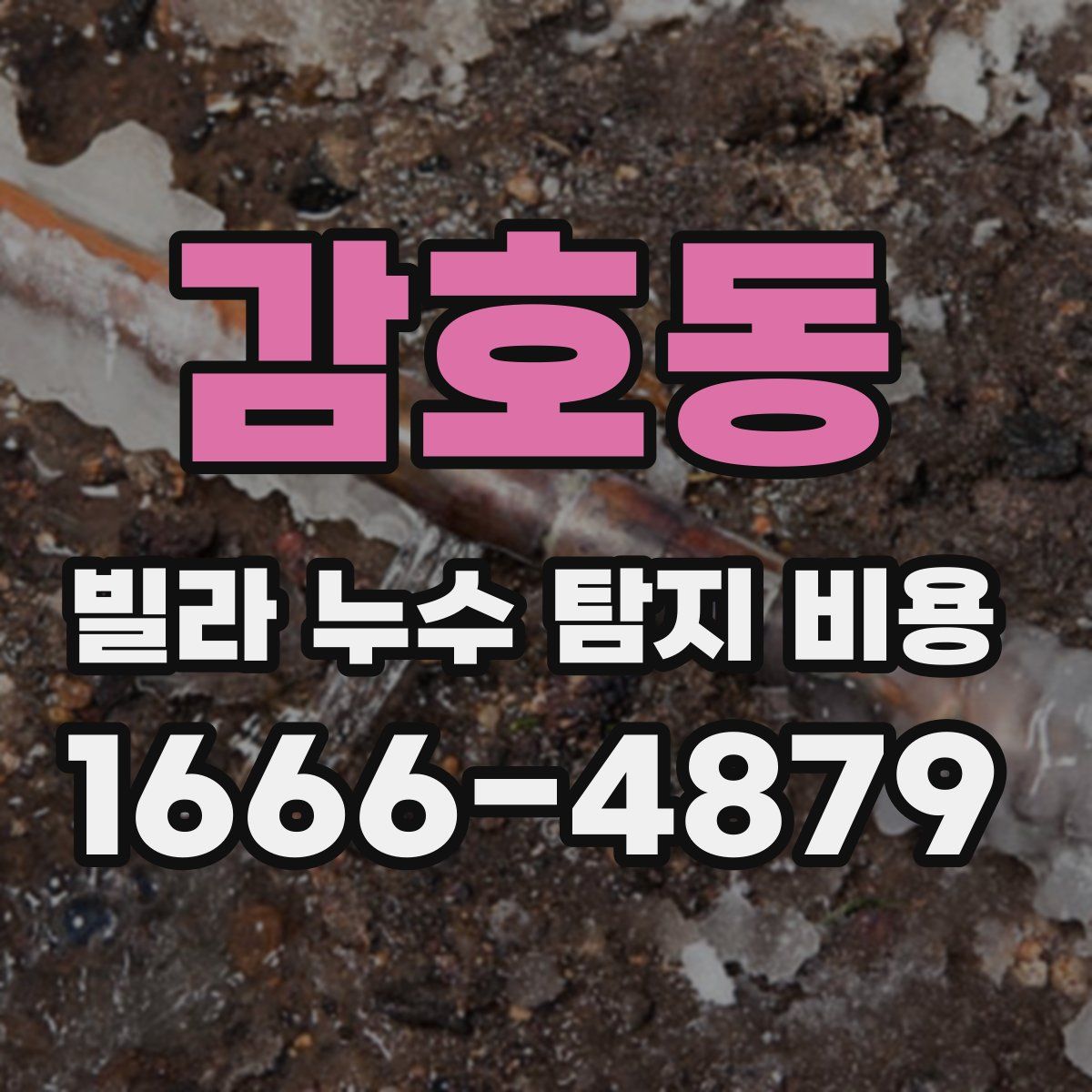 감호동 빌라 누수 탐지 비용
