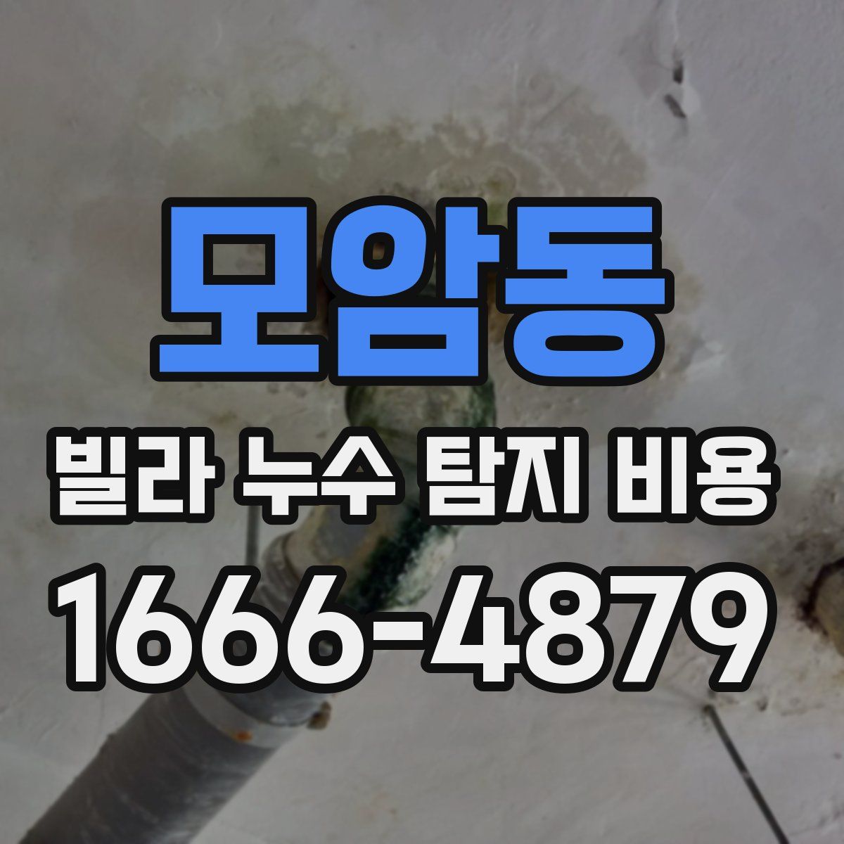 모암동 빌라 누수 탐지 비용