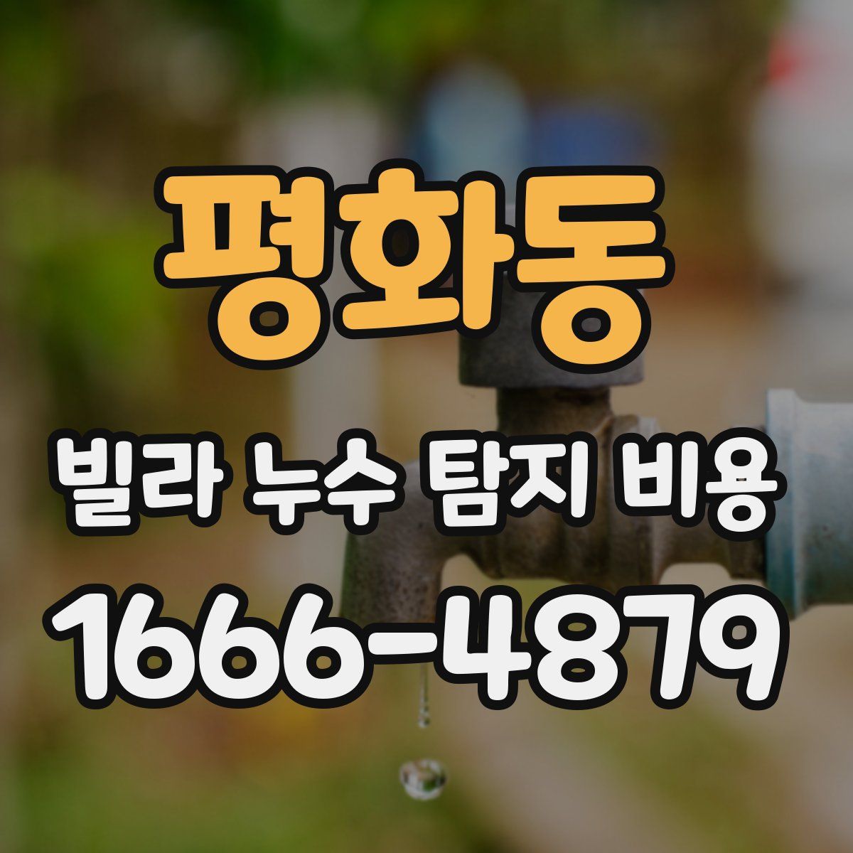 평화동 빌라 누수 탐지 비용