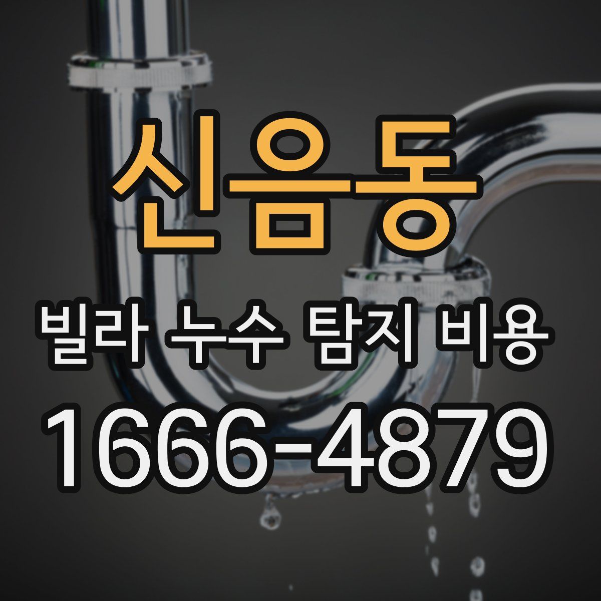 신음동 빌라 누수 탐지 비용