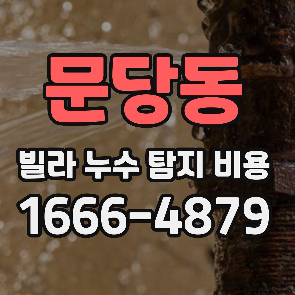 문당동 빌라 누수 탐지 비용