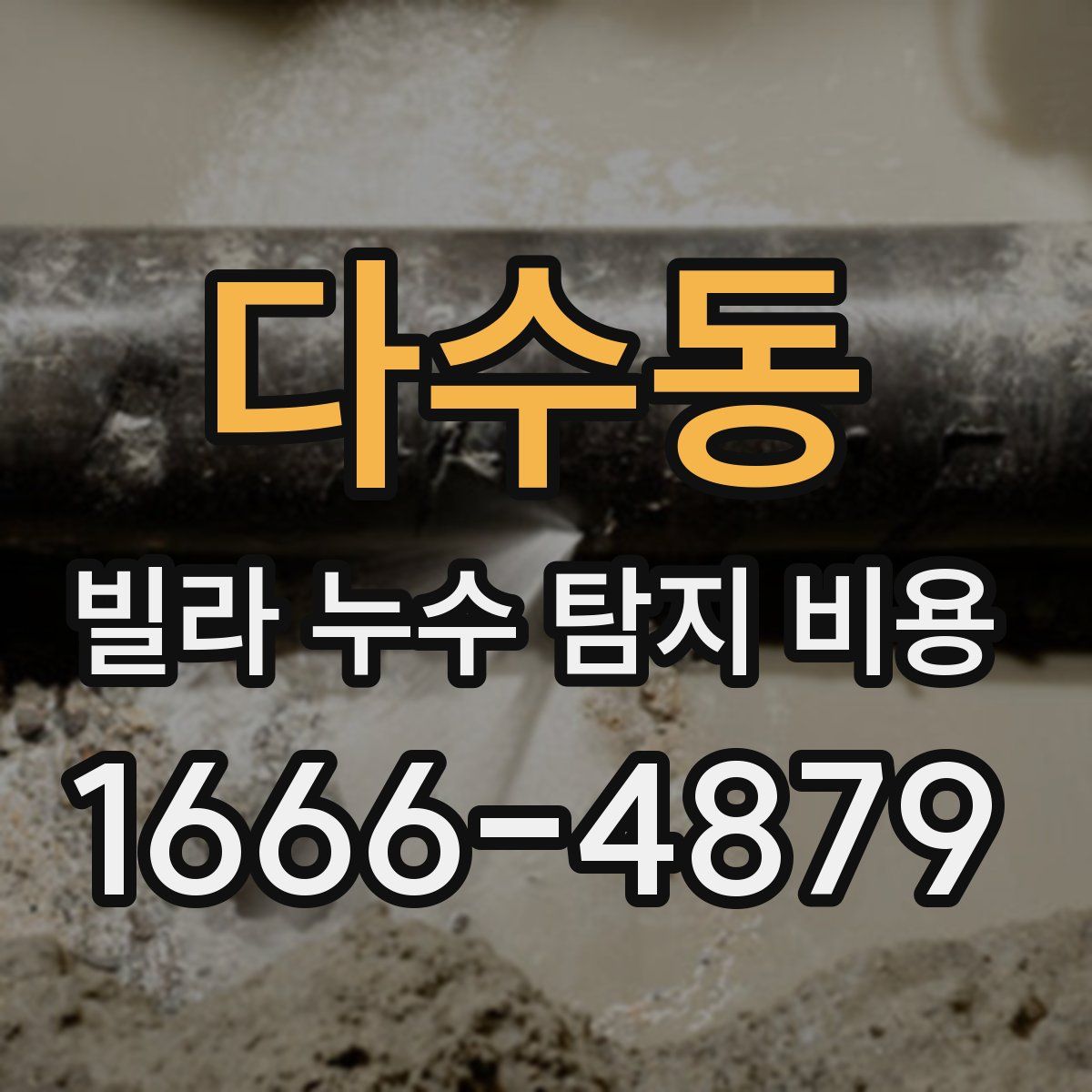 다수동 빌라 누수 탐지 비용