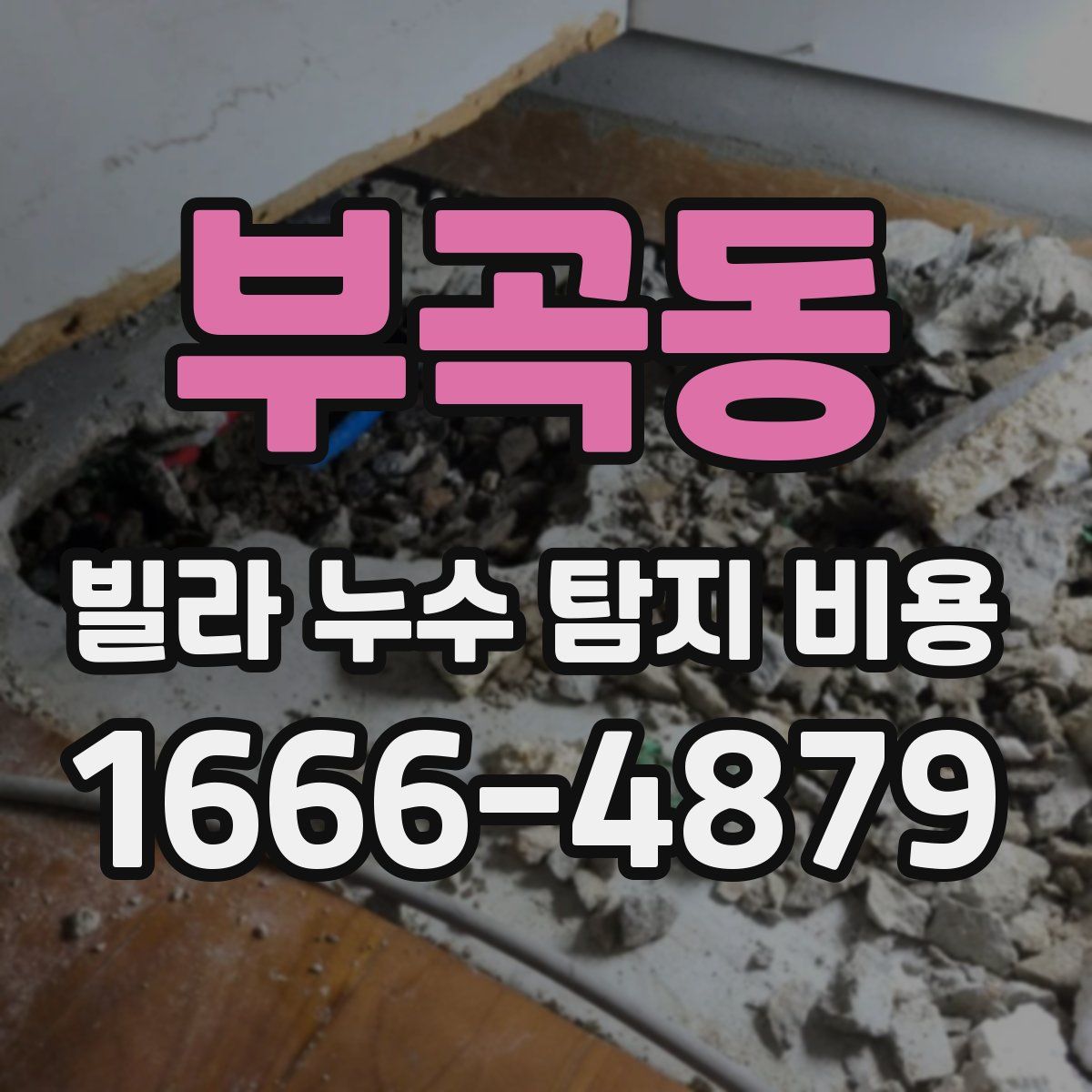 부곡동 빌라 누수 탐지 비용