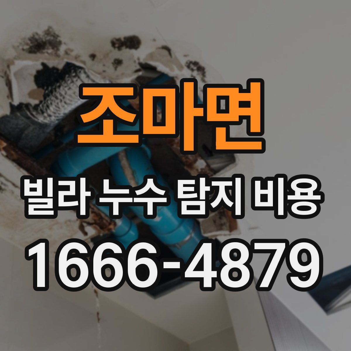 조마면 빌라 누수 탐지 비용