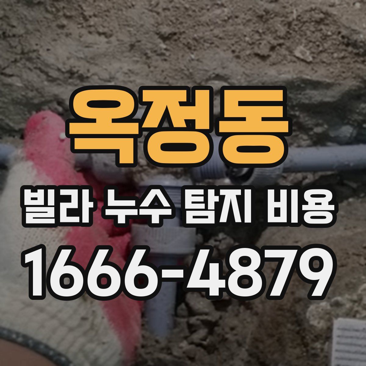 옥정동 빌라 누수 탐지 비용