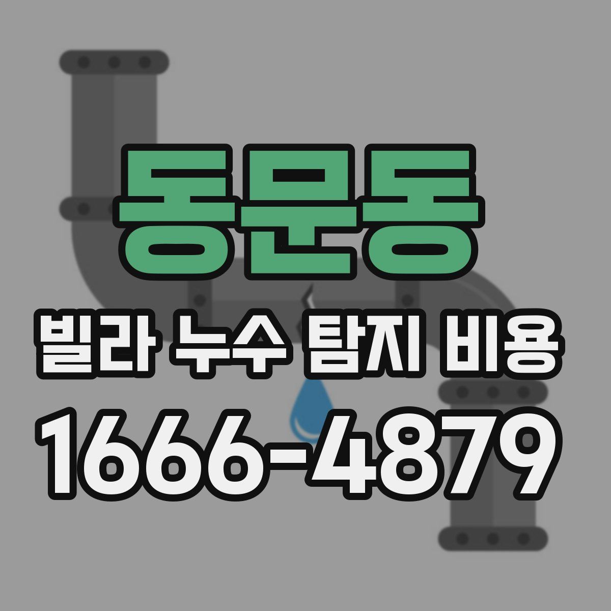 동문동 빌라 누수 탐지 비용