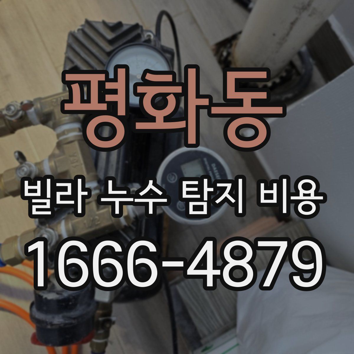 평화동 빌라 누수 탐지 비용