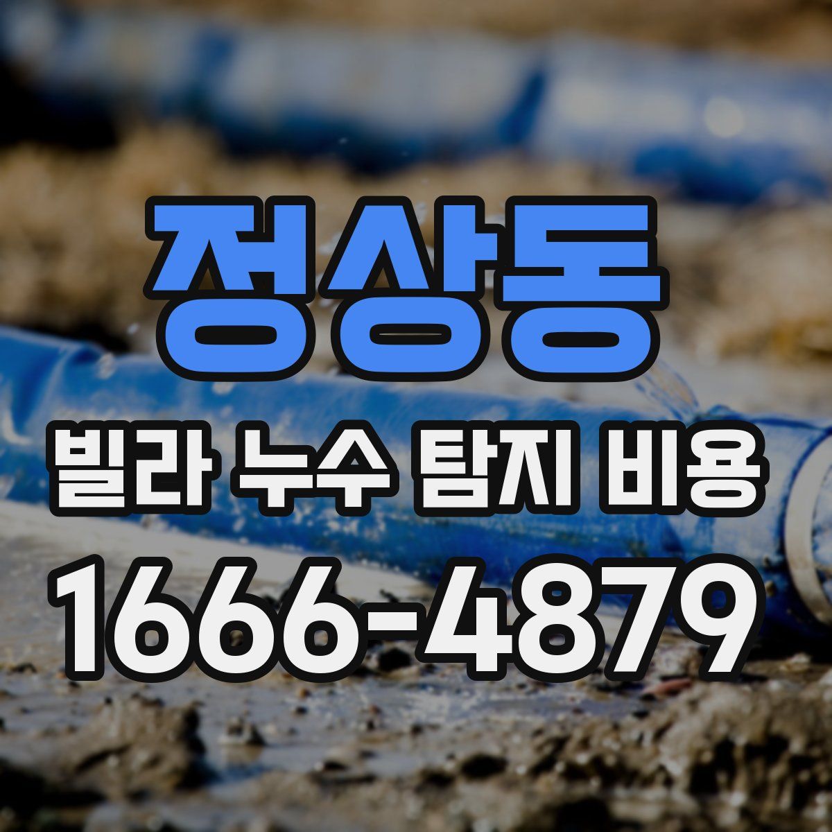 정상동 빌라 누수 탐지 비용