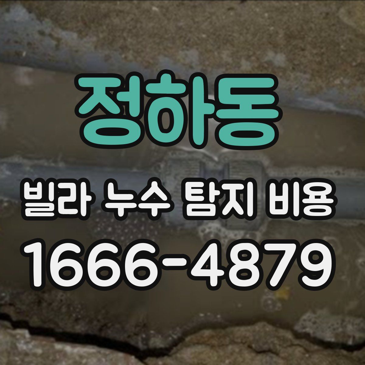 정하동 빌라 누수 탐지 비용