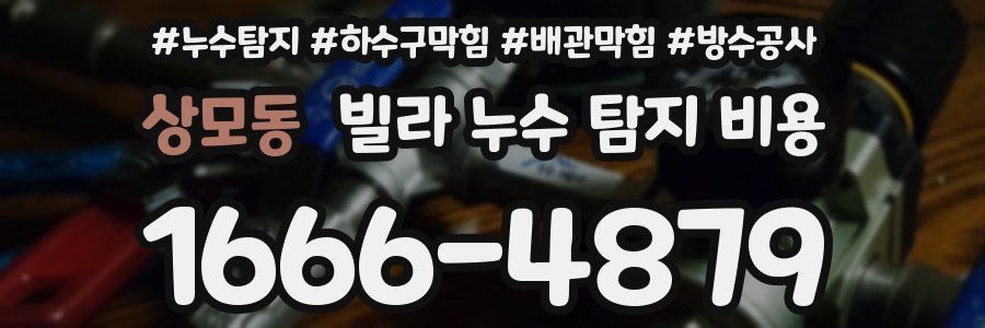 상모동 빌라 누수 탐지 비용