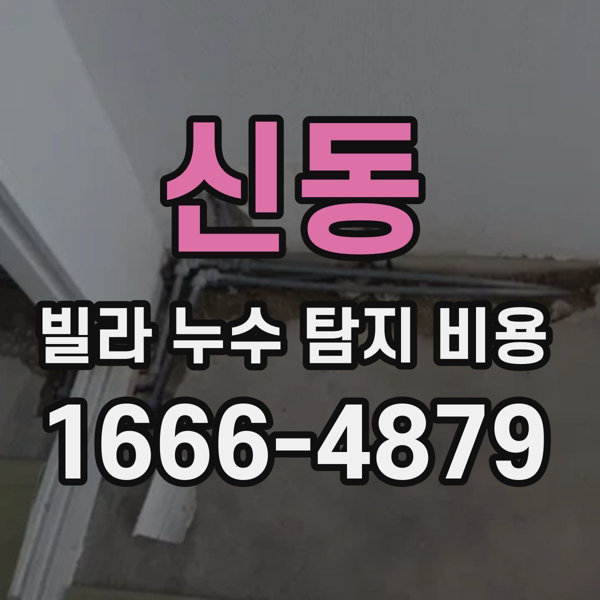 신동 빌라 누수 탐지 비용