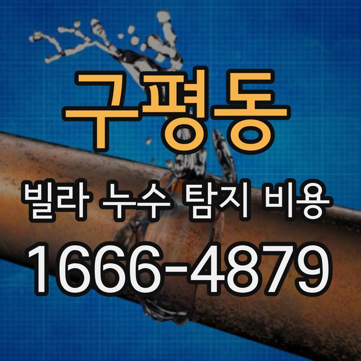 구평동 빌라 누수 탐지 비용