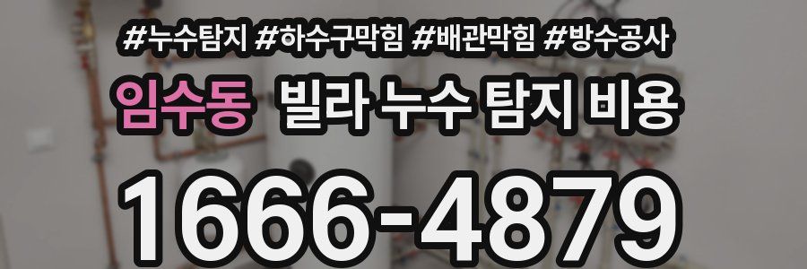 임수동 빌라 누수 탐지 비용