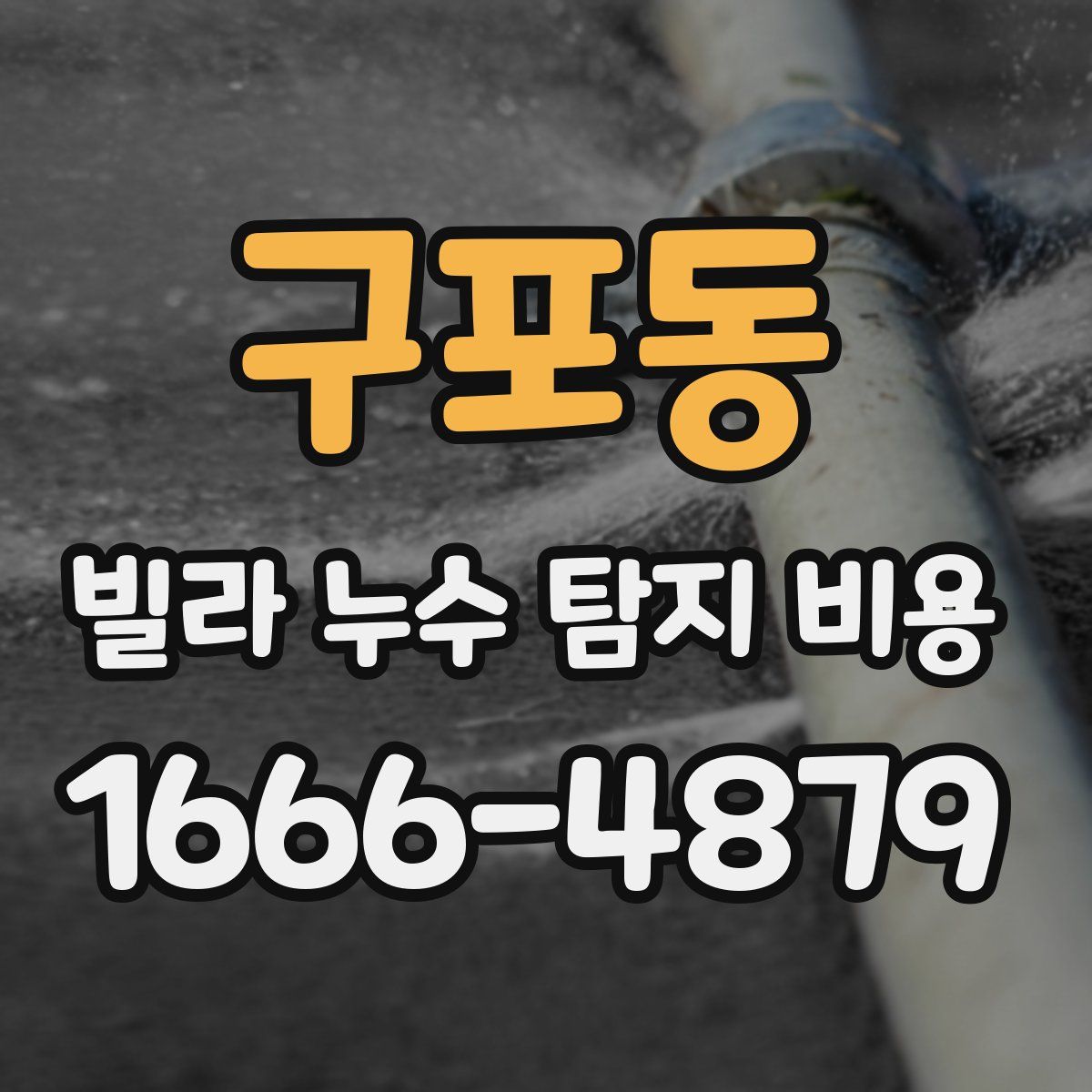 구포동 빌라 누수 탐지 비용