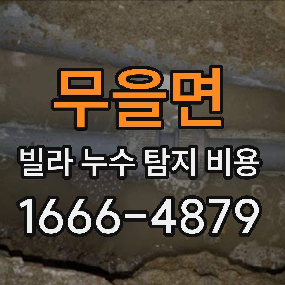 무을면 빌라 누수 탐지 비용