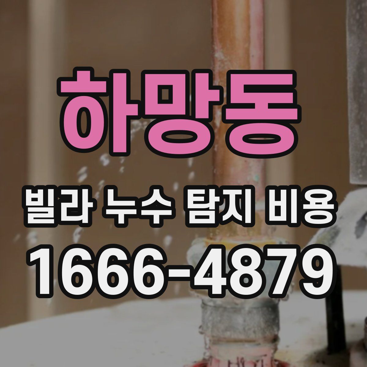 하망동 빌라 누수 탐지 비용