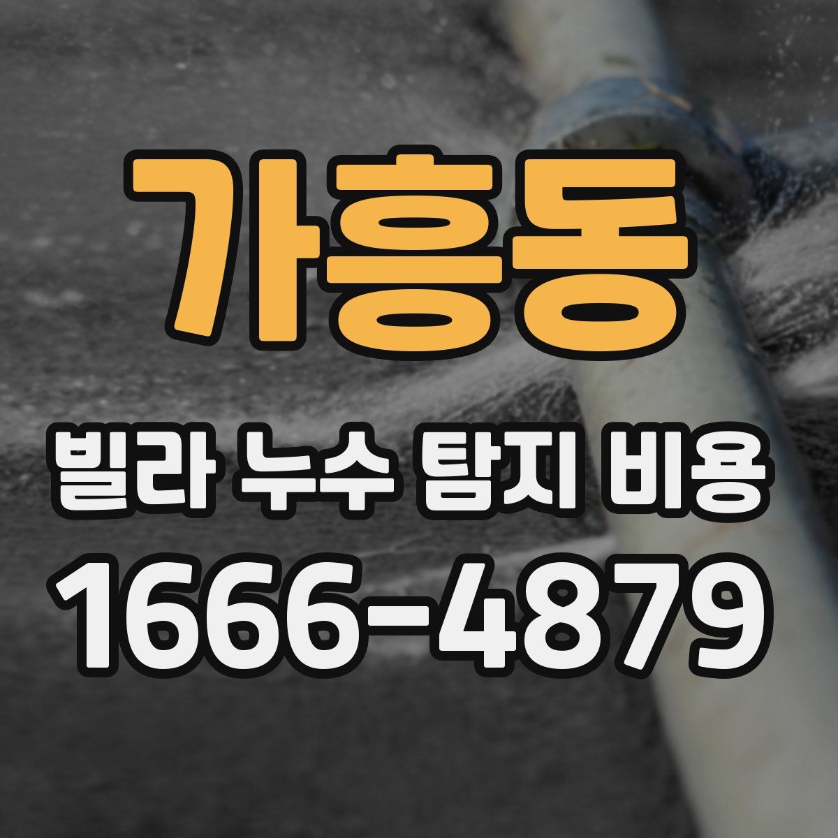 가흥동 빌라 누수 탐지 비용