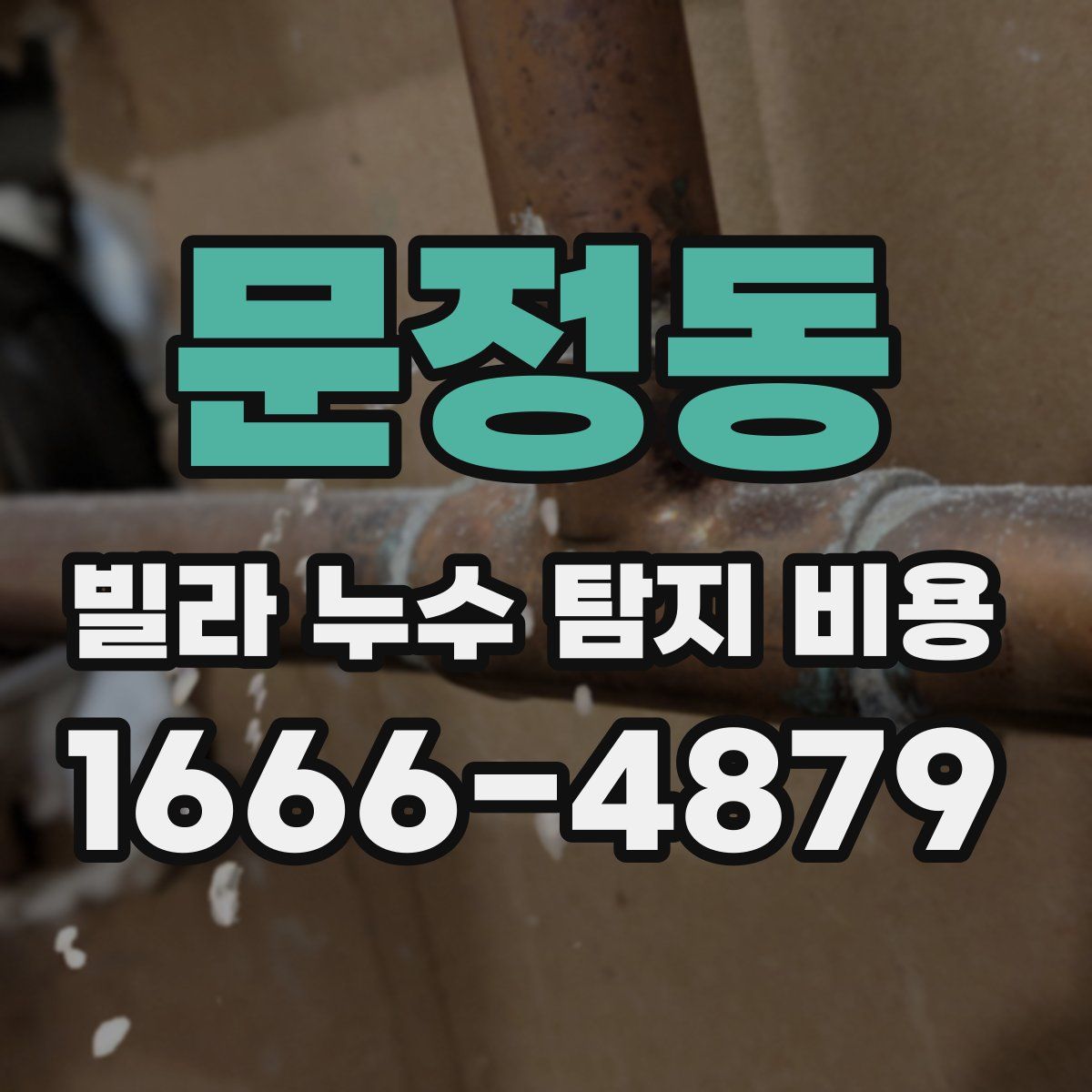 문정동 빌라 누수 탐지 비용